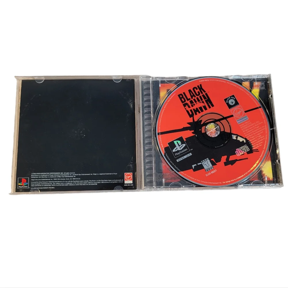 Sony Playstation 1 PS1 Black Dawn Apache Helicopter War Video Game